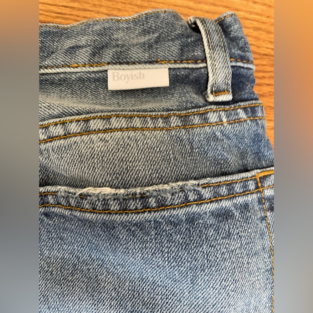 Boyish High Rise Blue Jeans - Picture 13 of 15